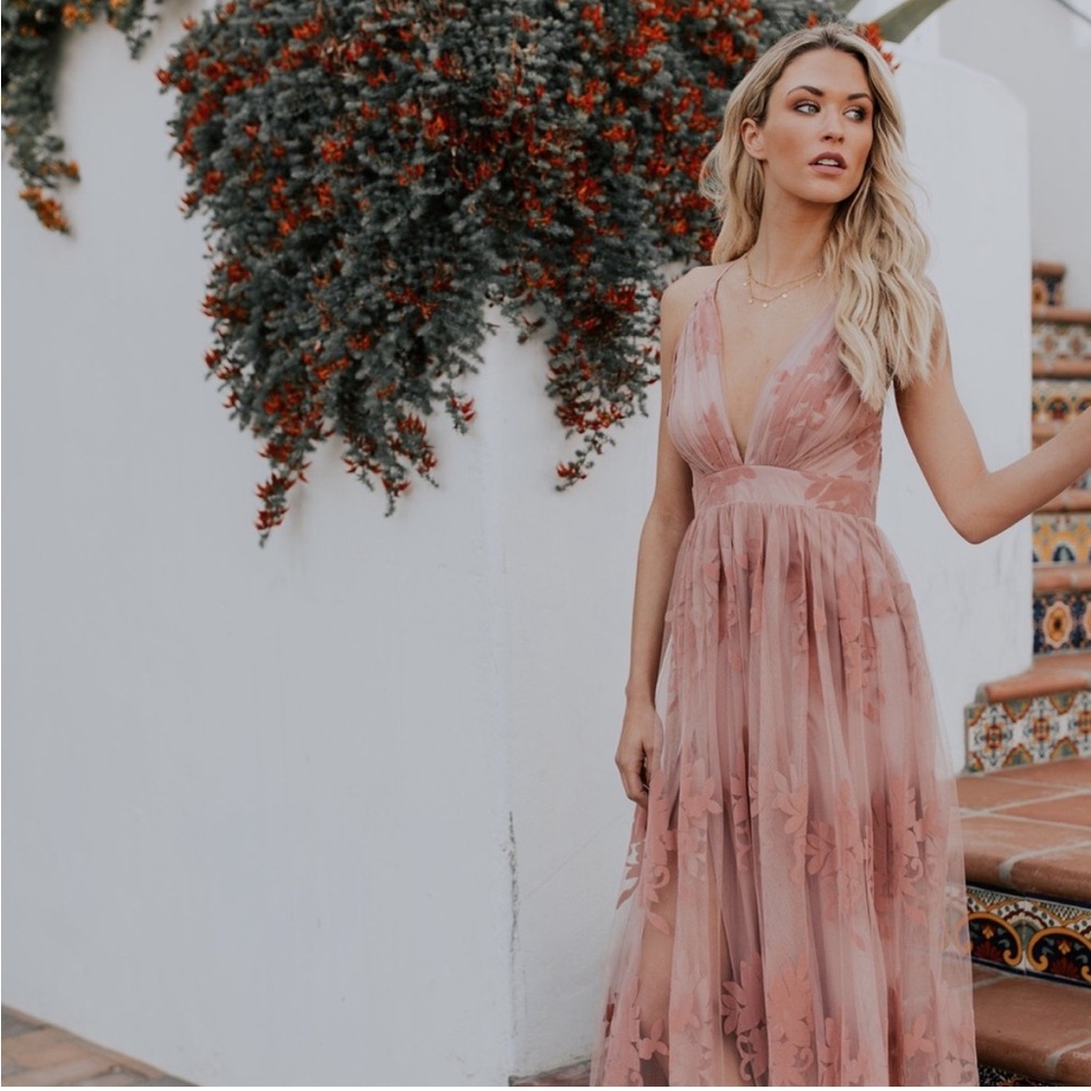 VICI- Antonia Maxi Dress - Mauve - S